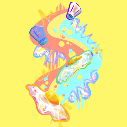 digital drawing of eggs digital drawing of eggs