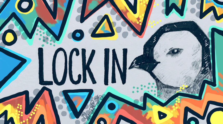 lock in penguin drawing